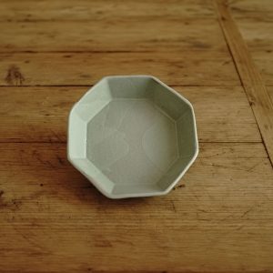 二三味作品 - 小八角皿 (青綠)